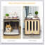 Table de bout avec cage amovible pour chien Pawhut Furniture