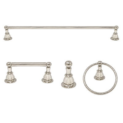 Rio Grande 4-Piece Bathroom Accessory Hardware Set P4BRIO18