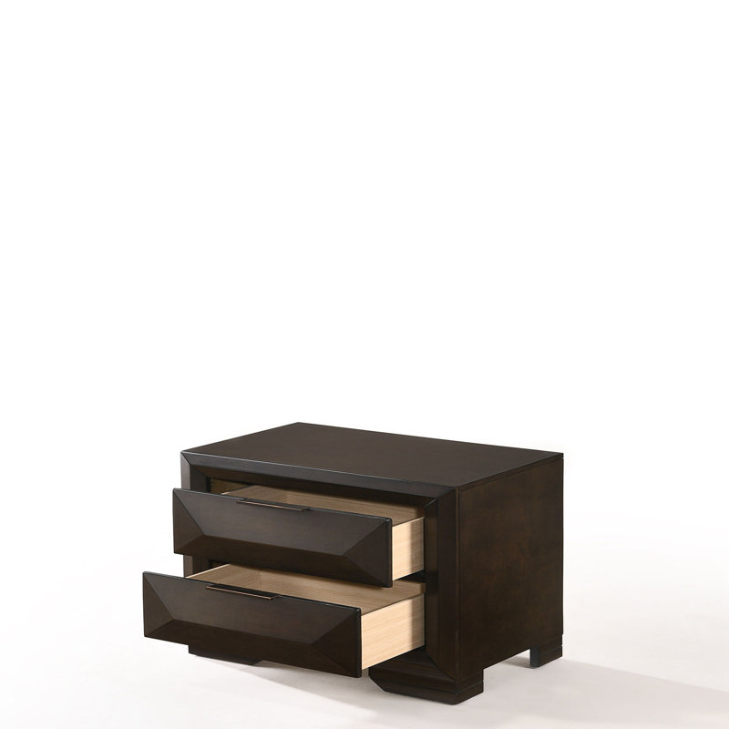 Table de chevet 2 tiroirs Cemya