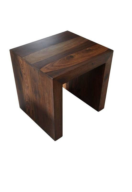 Duke Solid Wood Accent Stool