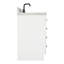 Meuble-lavabo simple en bois massif 48 po avec lavabo en marbre de Carrare 1,5 po Tidworth-208231501-241627205