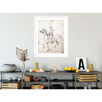 «Lancé à cheval» par Albrecht Dürer, impression giclée sur cadre