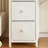 White Bedroom Dressing Table With Light And Mirror, 5 Fabric Drawers, Power Outlet, And Hair Dryer Holder; All-In-One Dressing And Storage Unit.
