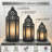 Moroccan Candle Lantern Decorative Set for Floor, Ramadan Decorations, Indoor Home Decor, Outdoor Patio or Porch, Weddings-844905805