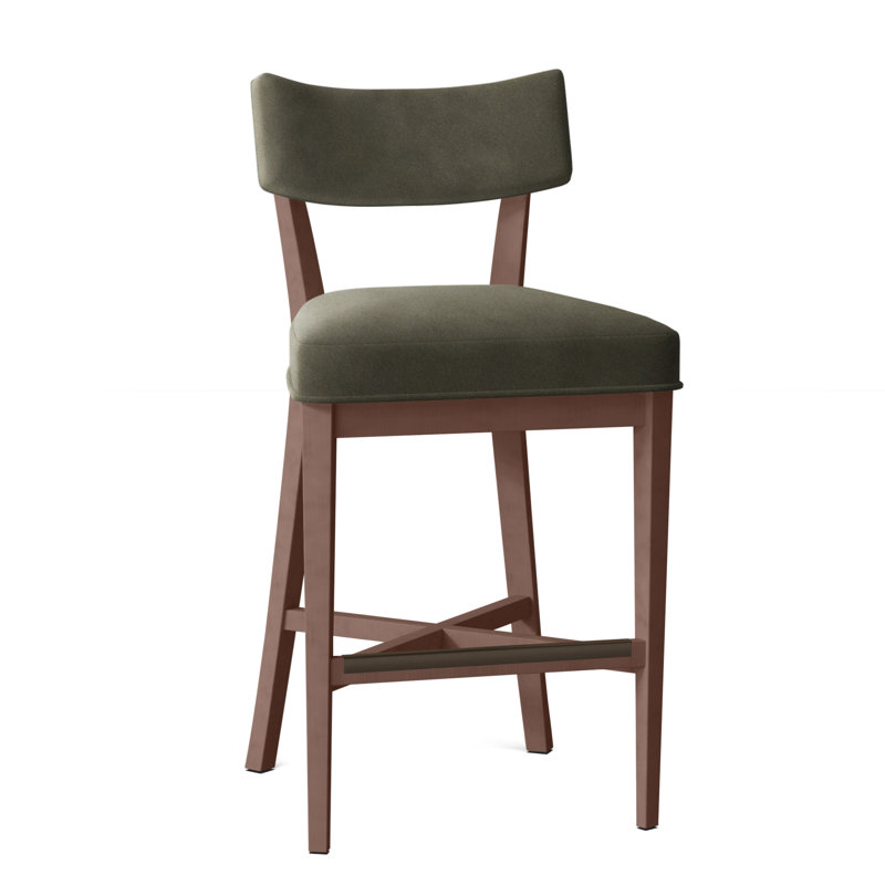 Tabouret de bar 29,5 po Juliet, Loden 9953, Gris anthracite, Tabouret de comptoir (siège d'une hauteur de 25,5