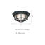 Plafonnier encastré géométrique 10,5 po 1 lampe unique Slusser-23967526