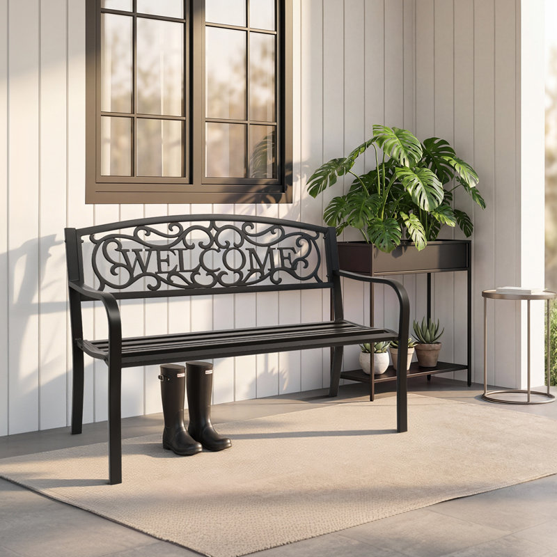 Duval Iron Outdoor Bench