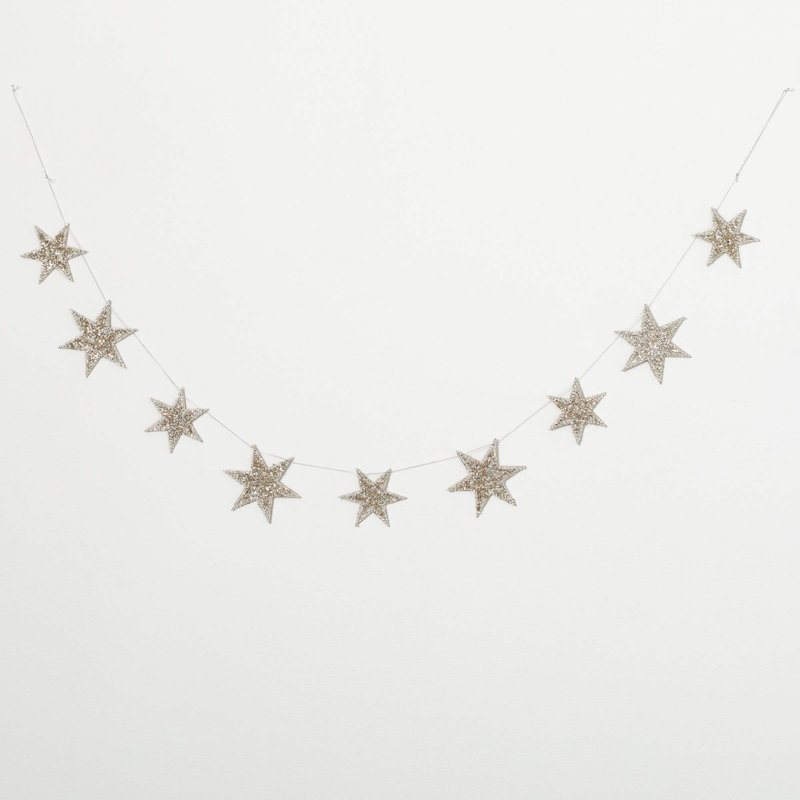 5' Silver Bead Novelty Garland