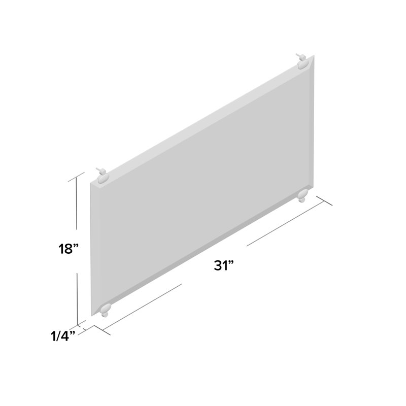Miroir d'appoint Arvinjot, H 18 po x l 31 po