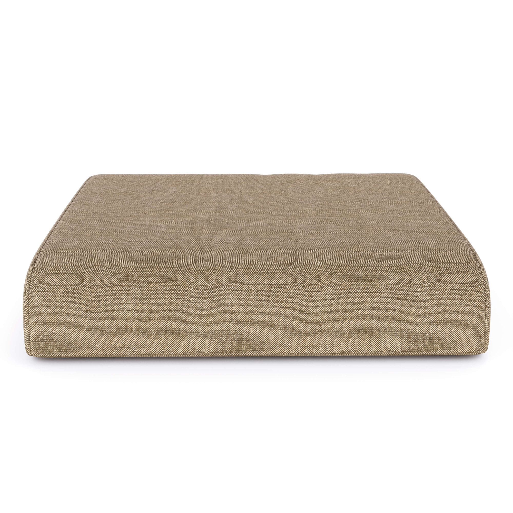 Sunbrella® Outdoor Ottoman Cushion, Spectrum Mushroom Sunbrella® Plainweave, 4" H x 22" W x 20" D