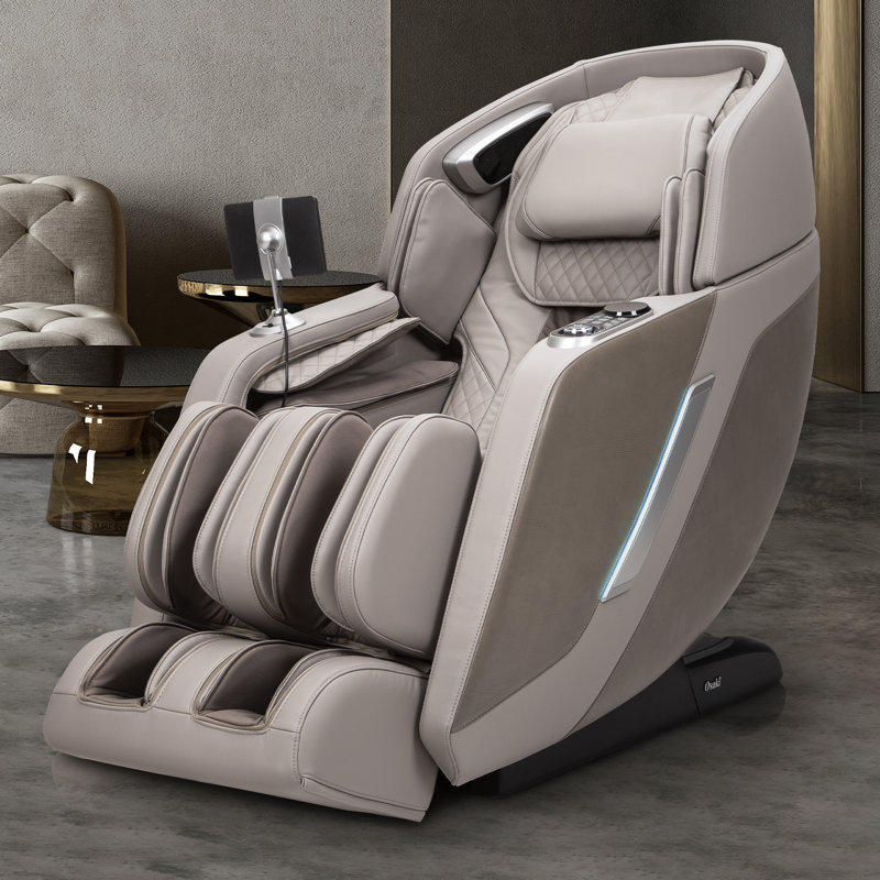 Ultima 4D Massage Chair, Beige Faux Leather, Beige
