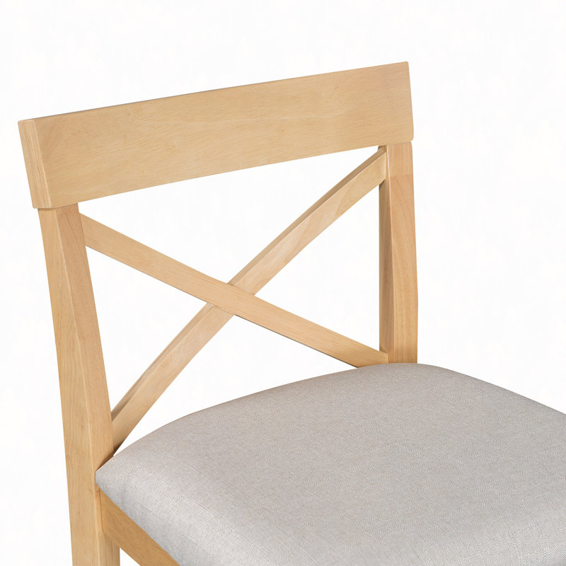 Ensemble de coin-repas 48 po avec 2 chaises pour petits espaces 48 po, Naturel, Naturel