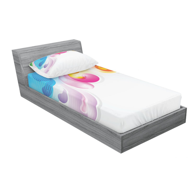 Microfiber Sheet Set, Twin Sheet Set with Fitted Sheet