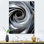 «Gray Spiraling Abstraction - Abstract Spirals», art mural