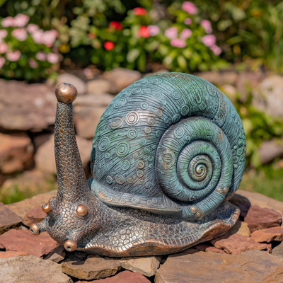 11 po Décoration d'escargot en polyrésine - Speedy