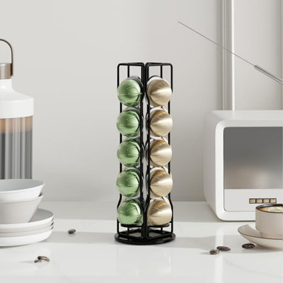 20 Coffee Pod Holder Compatible For Nespresso Vertuoline Stand Rack Holds Vertuo line Organizer -  Anadea, M020965