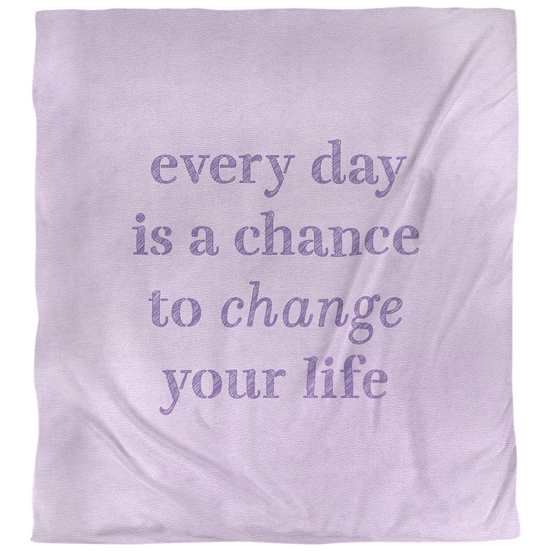 Housse de couette change your life quote, Housse de couette pour grand lit, Mauve