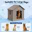 Grande niche pour chien résistante aux intempéries-264673621