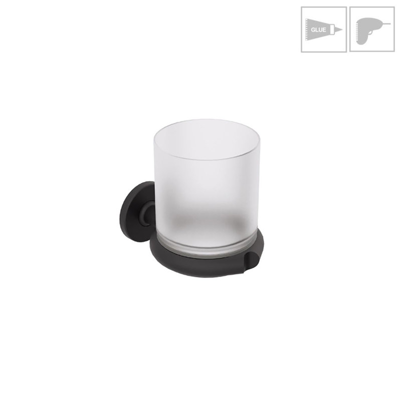 Verre de mbeca, Noir mat