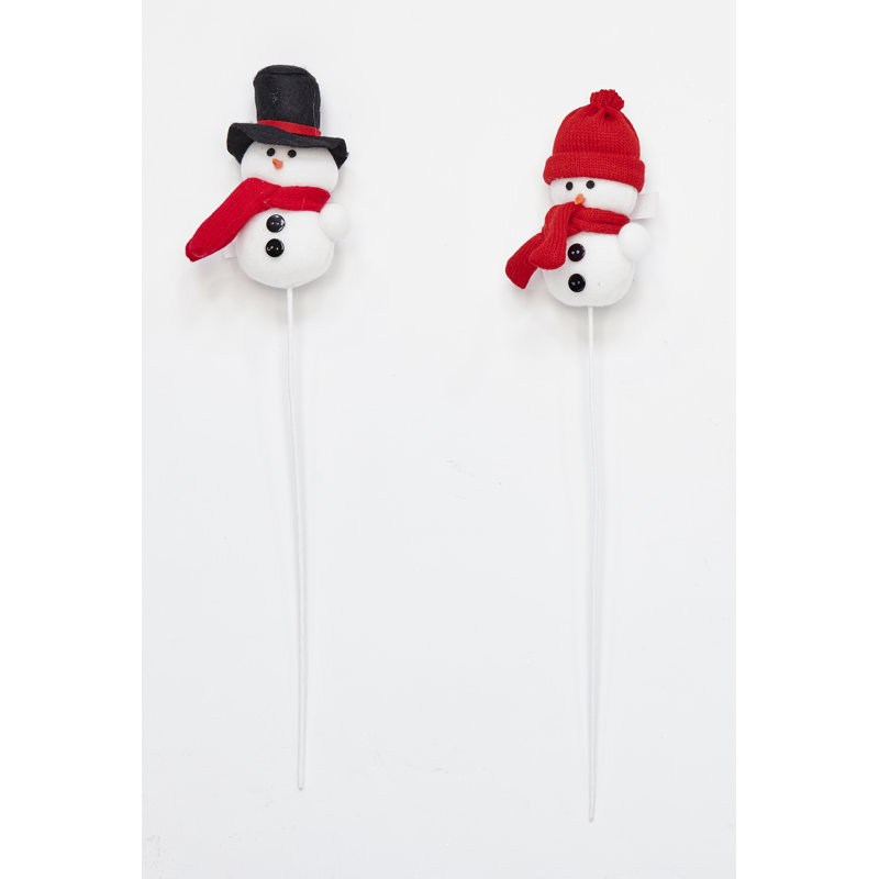 Bonhomme de neige 17 po avec tige