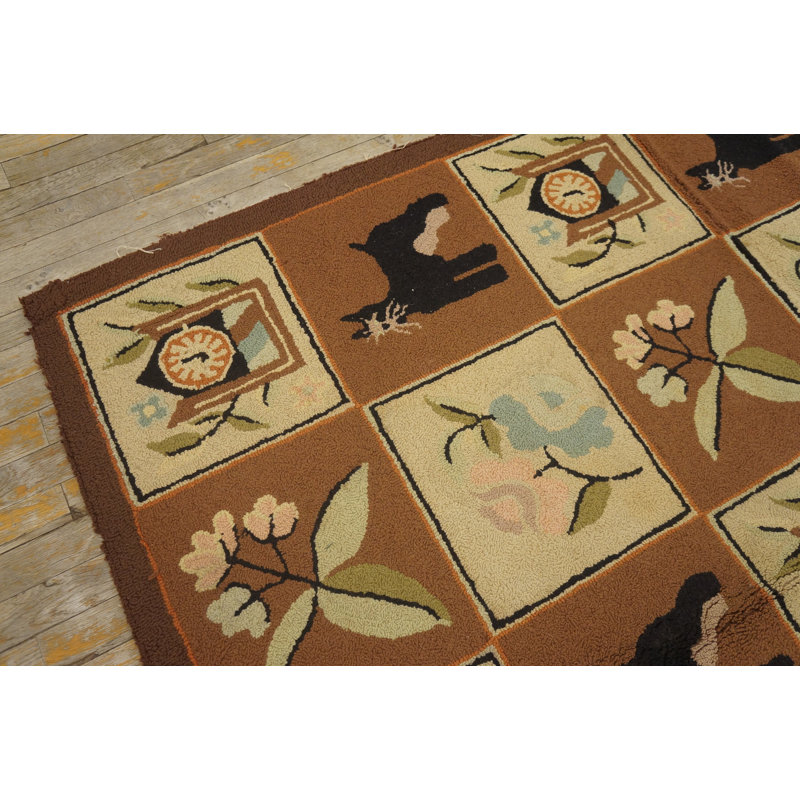 Hand Knotted Wool Area Rug