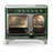Majestic III Series 40 Inch Induction Range with 6 Induction Elements in Emerald Green (Chrome Trim)-124828928-124828932