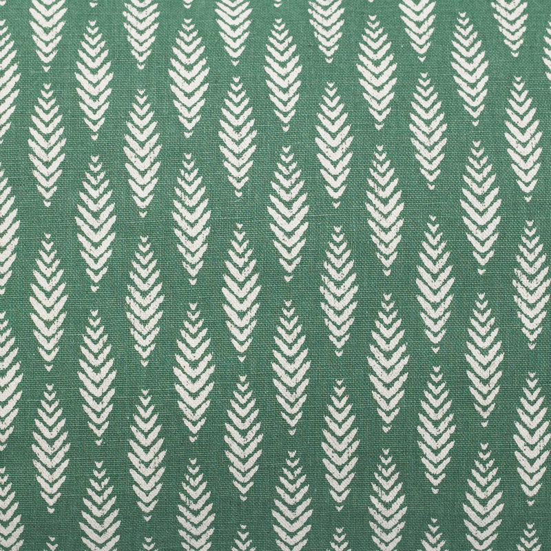 Housse et insert de coussin rectangulaire Oakland, Vert, 12 po x 18 po