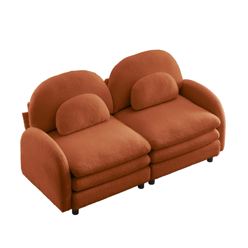 Canapé-lit Teddy, Orange
