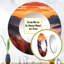 Tennessee Great Smoky Mountains Sunset II - miroir du Tennessee, miroir mural rond orange, impression sur métal-99621325