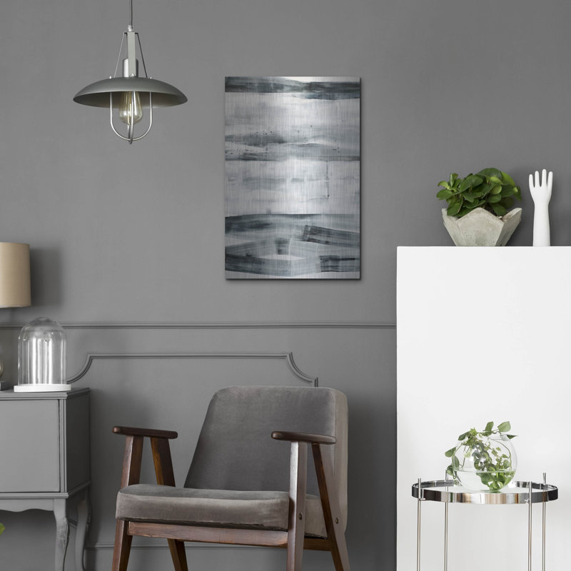 Art mural en métal luxueux «Spatial Composition 16 07 2014» par Stephanie Villafane, art mural en métal, 16 po x 24 po