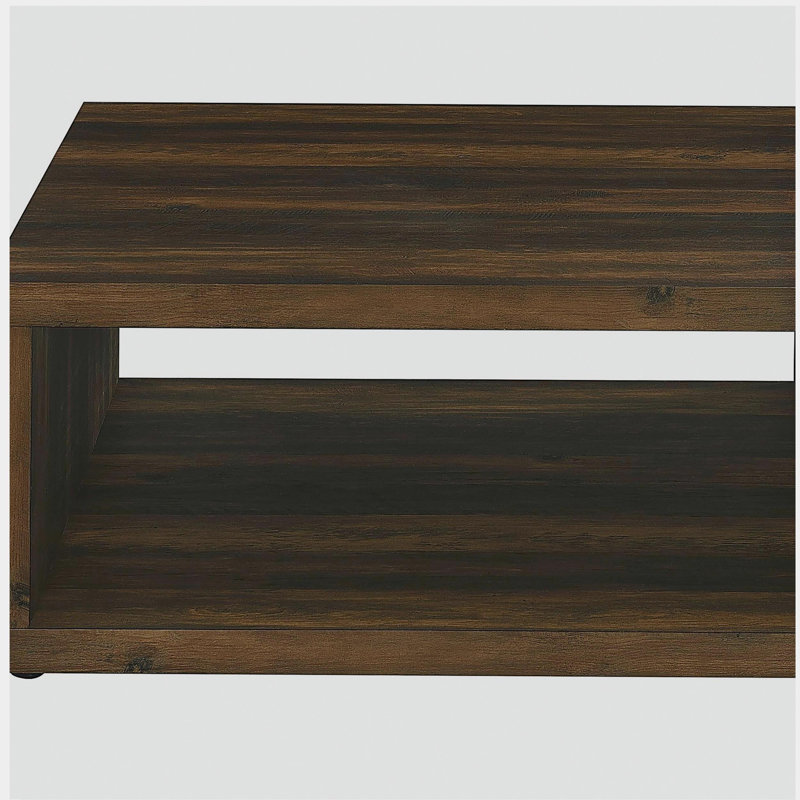 Flint Dark Pine Square Engineered Wood Coffee Table
