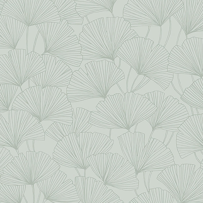 Papier peint Borástapeter Ginkgo, Vert clair