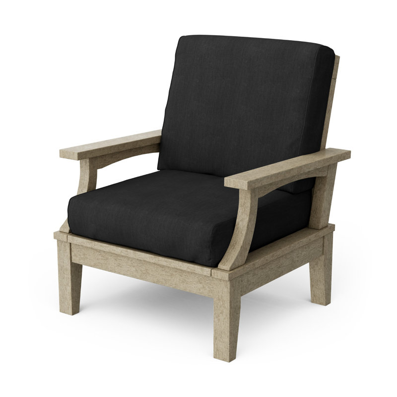 Chaise à assise profonde Heritage, Tanné, Noir, noir, noir, noir