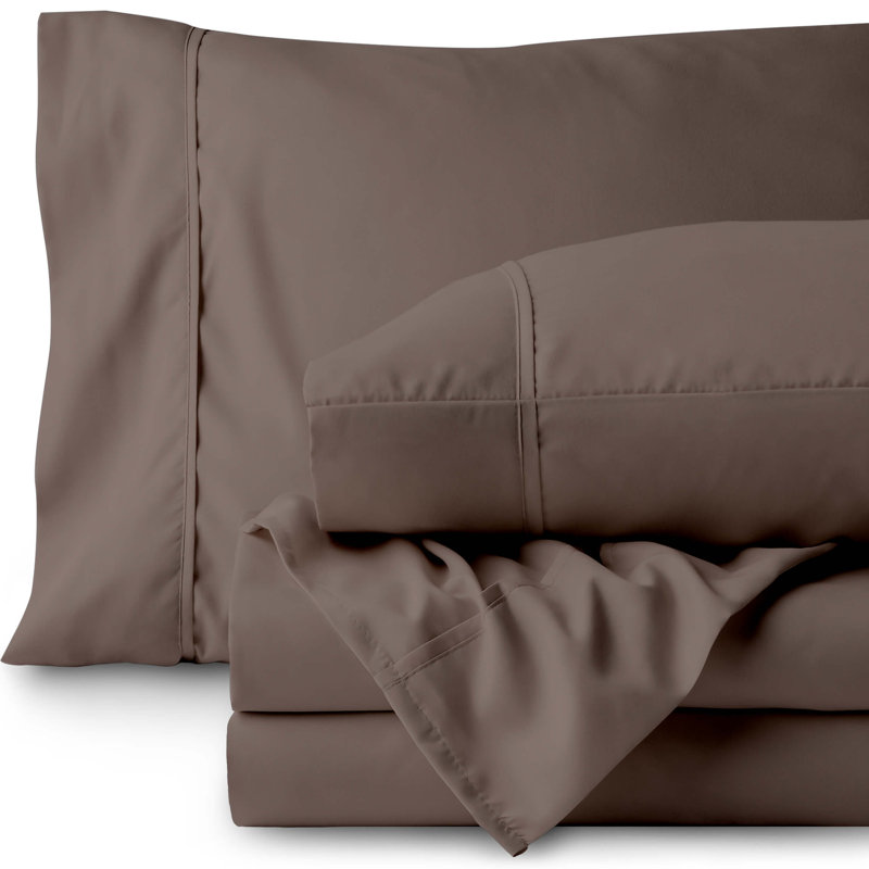 Microfiber Sheet Set, Taupe