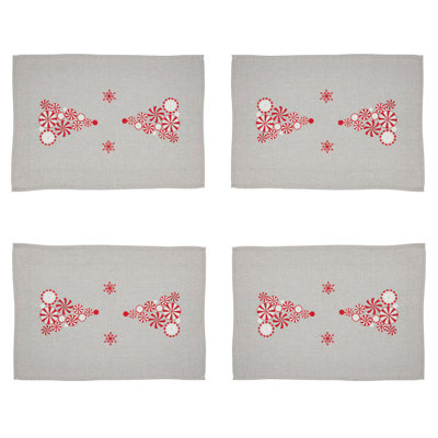 Araminta Collection Polyester No Pattern Rectangle Placemat