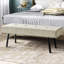 Banc rembourré 39,4 po Velours côtelé-1170711485