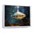 White Floater Framed
