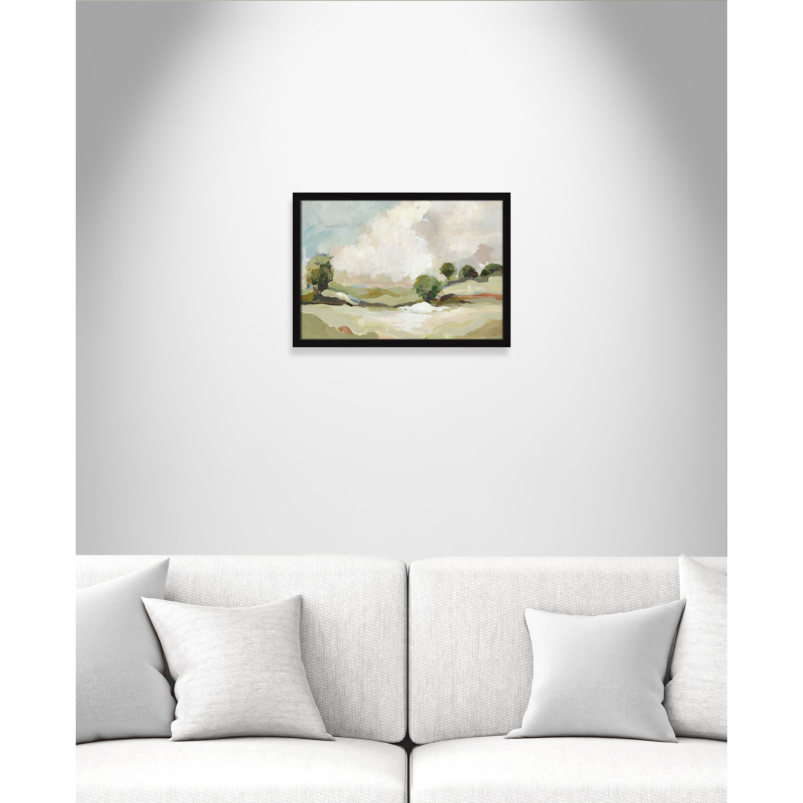 Pastoral Land by Allison Pearce, 17" H x 23" W x 1.25" D, Black