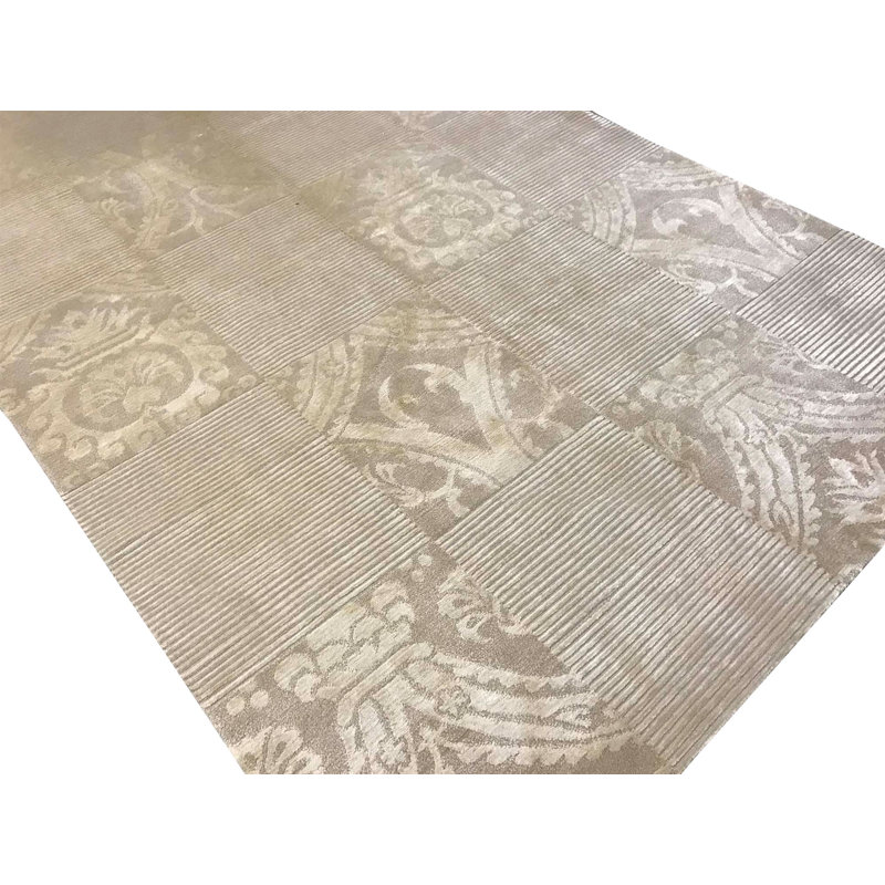 Himalayan Geometric Area Rug in Gold