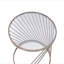 Table basse en verre transparent avec finition champagne Bluelipe