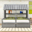 Lit simple en bois avec 2 tiroirs Campeon-773552540