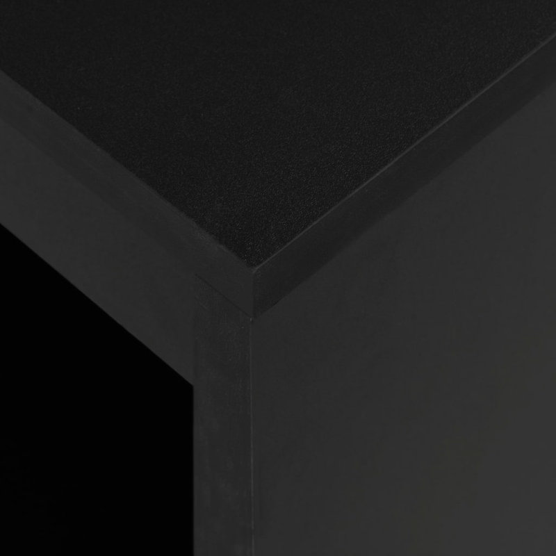 Atalanta Rectangular Dining Table, Black, Black