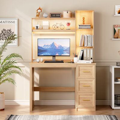 3 Drawer - Computer Desk , Bookshelf , Desk