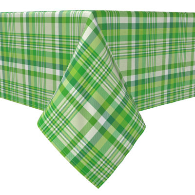 Rectangular Tablecloth, 100% Cotton, 60X84", Plaid 12