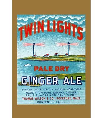 Twin Lights Pale Dry Ginger Ale' Vintage Advertisement -  Buyenlarge, 0-587-33422-3C2842