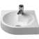 Architec Ceramic 25" Corner Bathroom Sink with Overflow