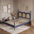 Queen Platform Bed with Headboard-1112058905