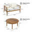 Structure extérieure en bois d'acacia avec causeuse et table basse pour la terrasse / cour arrière / terrasse-130377200