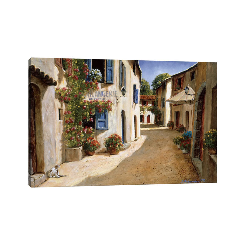 Boulangerie De Peypin by Gilles Archambault - Wrapped Canvas Painting, 66.04 cm H x 45.72 cm W x 3.175 cm D