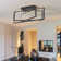 Mueed 3-Light Modern Flush Mount Rectangular Ceiling Fixture with Remote Control